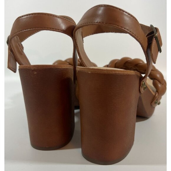 Madden NYC Womens 8.5 Braided Platform Sandals With Ankle Strap & Chunky Heel - Picture 2 of 11